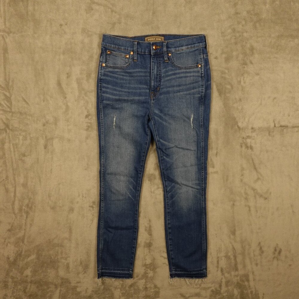 Point Sur Denim‎ jeans 10" hightower straight women's 27 blue denim